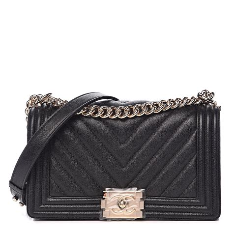 chanel boy caviar ruthenium|CHANEL Caviar Chevron Quilted Medium Boy Flap .